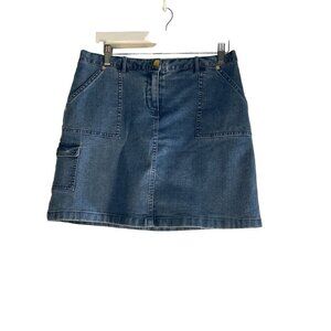Hearts of Palm Petite Womens Jean Mini Skirt 5 Pocket Size 10P